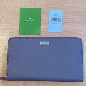 Brand New Kate Spade New York Laurel Way Kaden Saffiano Leather Wallet Clutch
